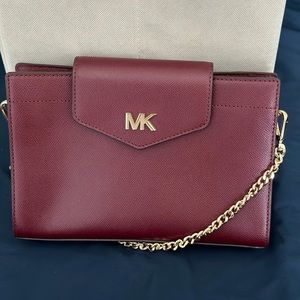 Michael Kors oxblood red crossbody bag